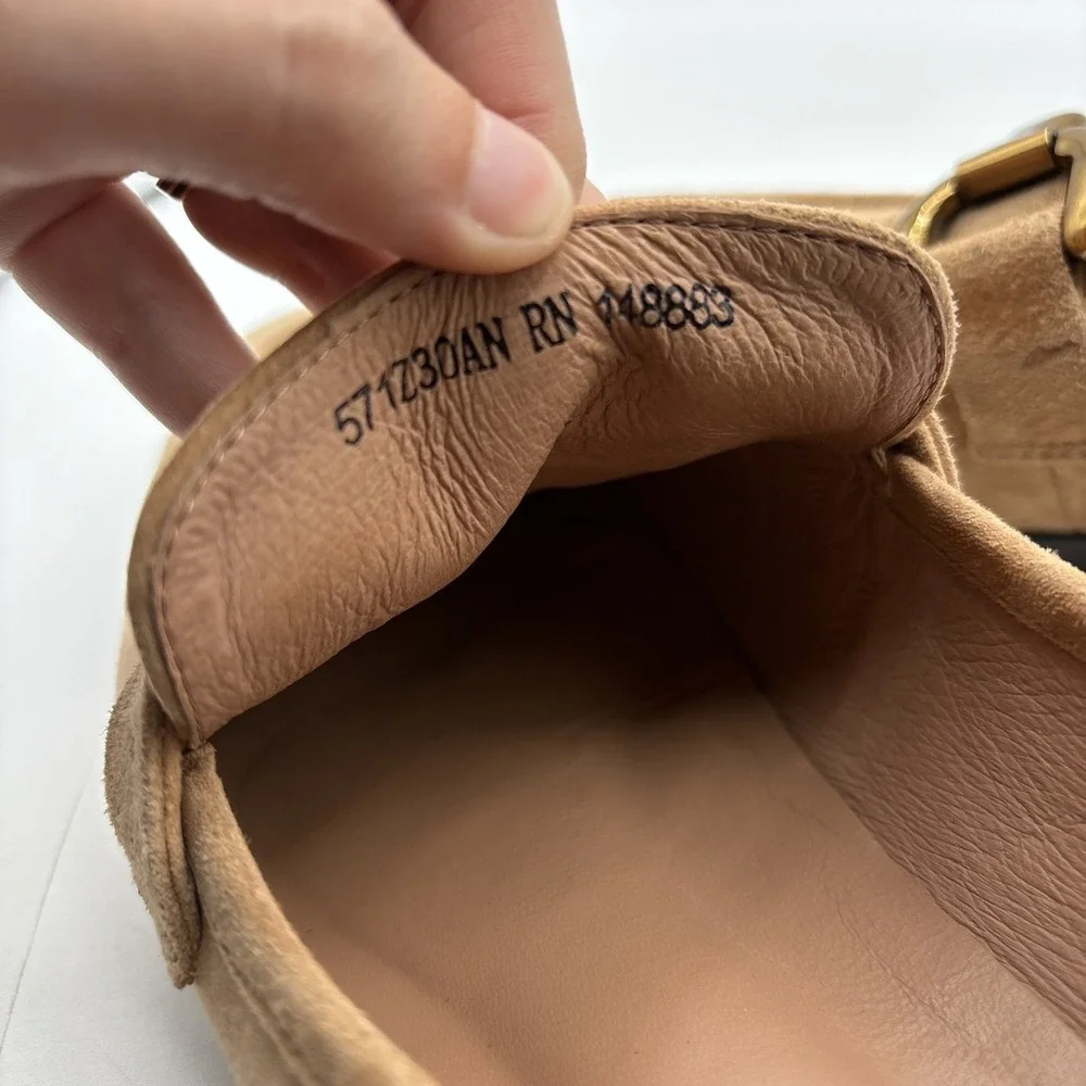 BIBI LOU Loafers Suede Women's EU 40 US 9.5 Brown Anthropologie Shoes